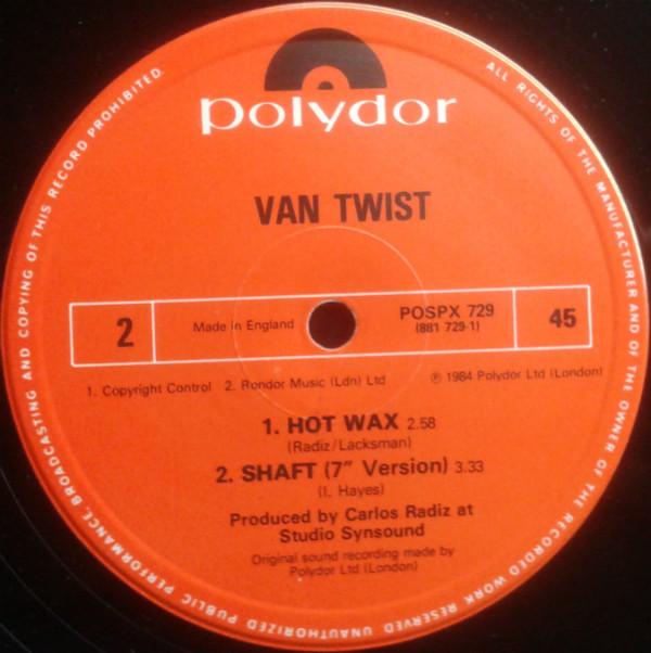 Van Twist - Shaft | Polydor (POSPX 729) - 4
