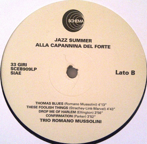 Romano Mussolini Trio plus Irio De Paula , Stefano Colnaghi , Wilfred Copello - The Latin Taste | Schema (SCEB909LP) - 4 Romano Mussolini Trio plus Irio De Paula , Stefano Colnaghi , Wilfred Copello - The Latin Taste | Schema (SCEB909LP) - 4