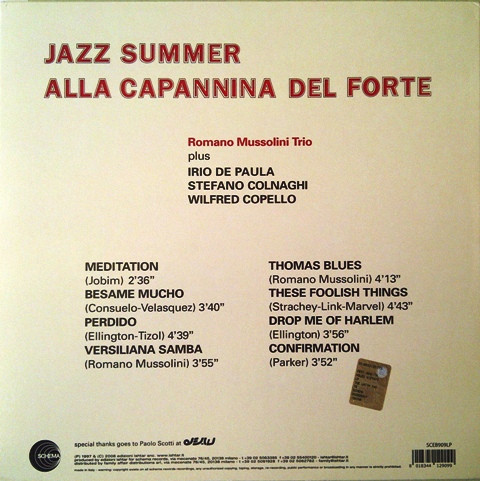 Romano Mussolini Trio plus Irio De Paula , Stefano Colnaghi , Wilfred Copello - The Latin Taste | Schema (SCEB909LP) - 2 Romano Mussolini Trio plus Irio De Paula , Stefano Colnaghi , Wilfred Copello - The Latin Taste | Schema (SCEB909LP) - 2