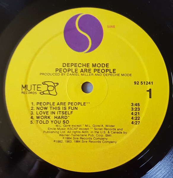Depeche Mode - People Are People [Vinyl] | Sire (92 51241) - 3