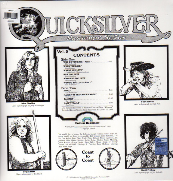 Quicksilver Messenger Service - Happy Trails | Endless Happiness (HE69001) - 2