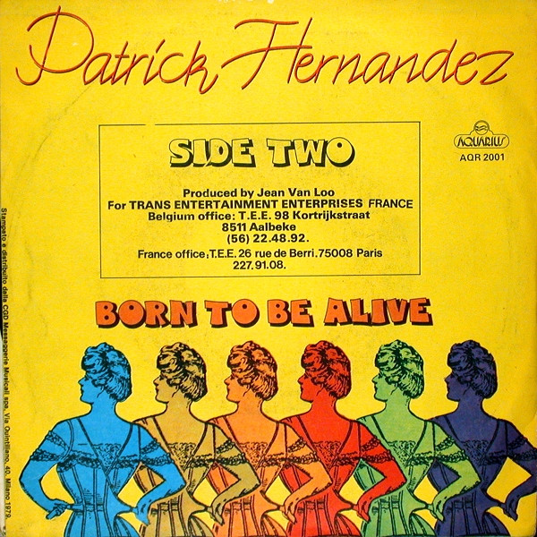 Patrick Hernandez - Born To Be Alive | Aquarius (AQR 2001) - 2
