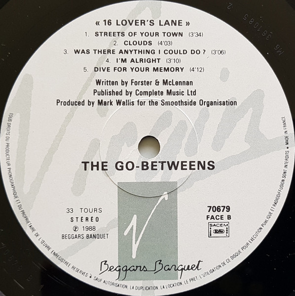 The Go-Betweens - 16 Lovers Lane | Beggars Banquet (70679) - 4