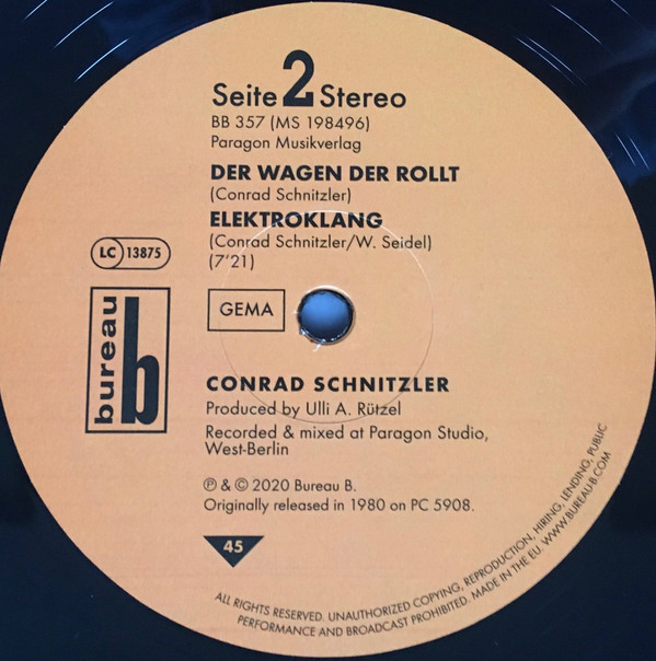 Conrad Schnitzler - Auf Dem Schwarzen Kanal | Bureau B (BB 357) - 4 Conrad Schnitzler - Auf Dem Schwarzen Kanal | Bureau B (BB 357) - 4