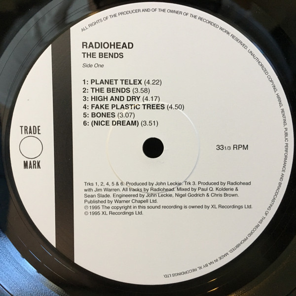 Radiohead - The Bends | XL Recordings (XLLP780) - 3