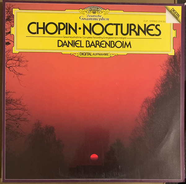 Frédéric Chopin / Daniel Barenboim - Nocturnes | Deutsche Grammophon (2741 012) - main