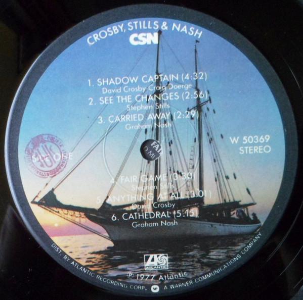 Crosby, Stills & Nash - CSN | Atlantic (W 50369) - 3 Crosby, Stills & Nash - CSN | Atlantic (W 50369) - 3