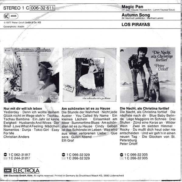 Los Pirayas - Magic Pan | Aladin (1 C 006-32 611) - 2