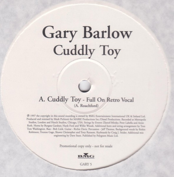 Gary Barlow - Cuddly Toy | BMG (GARY 5)