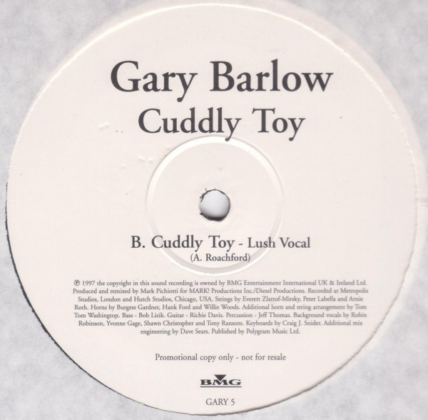Gary Barlow - Cuddly Toy | BMG (GARY 5) - 2