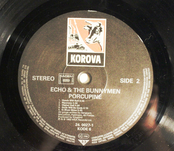 Echo & The Bunnymen - Porcupine | Korova (KODE 6) - 4 Echo & The Bunnymen - Porcupine | Korova (KODE 6) - 4