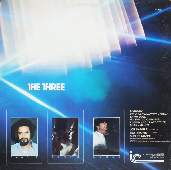 Joe Sample / Ray Brown / Shelly Manne - The Three | Inner City Records (IC 6007) - 2 Joe Sample / Ray Brown / Shelly Manne - The Three | Inner City Records (IC 6007) - 2