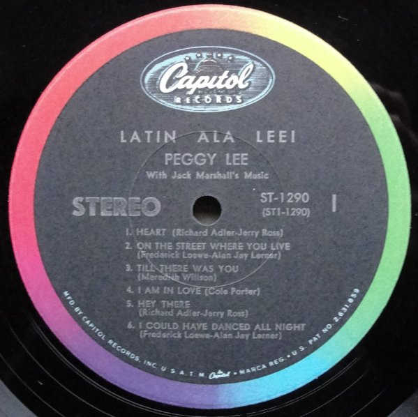 Peggy Lee - Latin Ala Lee! | Capitol Records (ST 1290) - 3 Peggy Lee - Latin Ala Lee! | Capitol Records (ST 1290) - 3