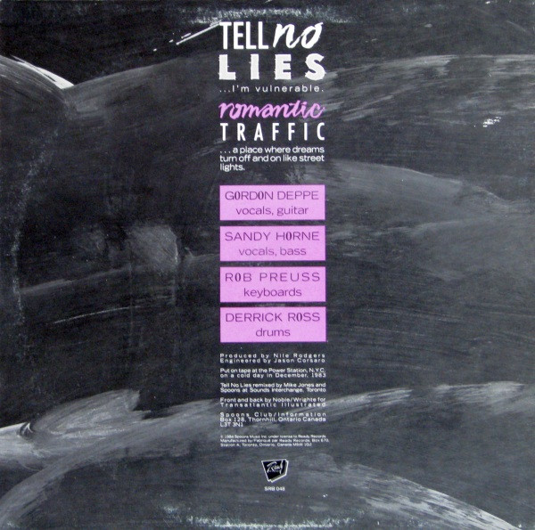 Spoons - Tell No Lies (EP) [Vinyl] | Ready Records (SRB 048) - 2
