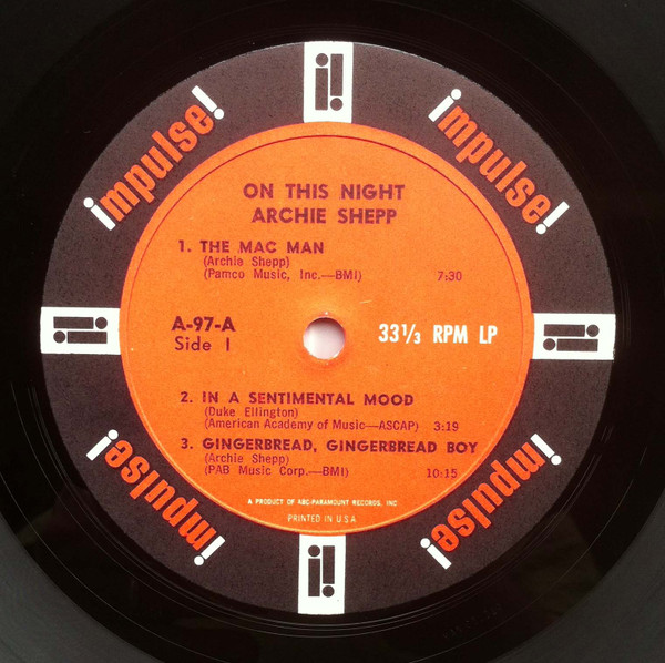 Archie Shepp - On This Night | Impulse! (A-97) - 4 Archie Shepp - On This Night | Impulse! (A-97) - 4