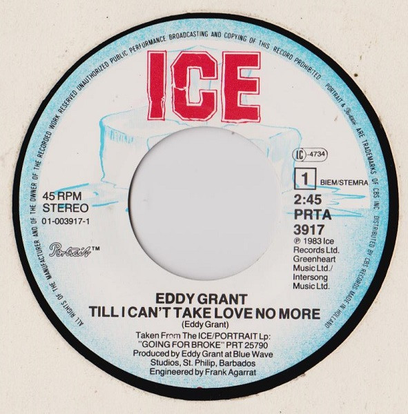 Eddy Grant - Till I Can't Take Love No More | Portrait (PRTA 3917) - 3