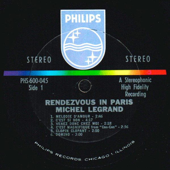 Michel Legrand - Rendezvous In Paris | Philips (PHS 600-045) - 3