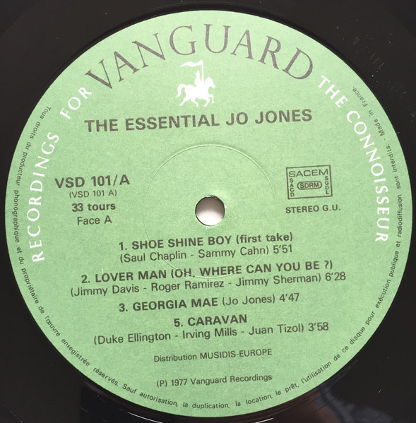 Jo Jones - The Essential Jo Jones | Vanguard (VSD 101/02) - 3 Jo Jones - The Essential Jo Jones | Vanguard (VSD 101/02) - 3