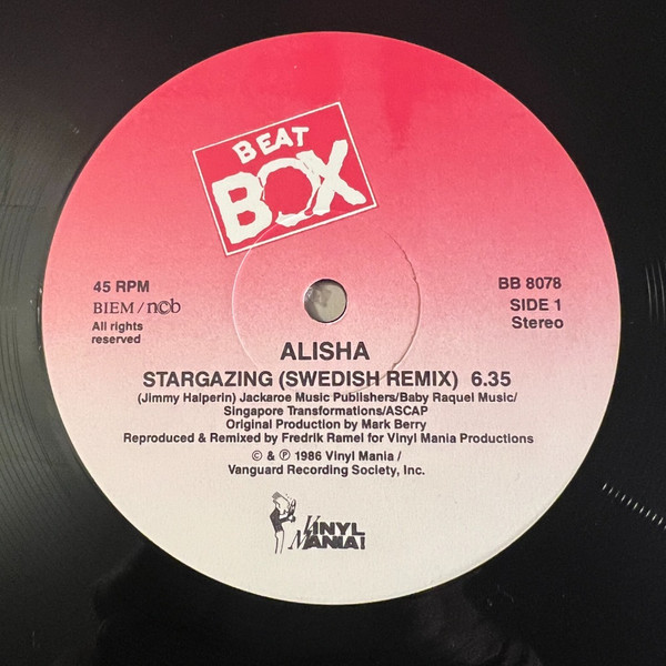 Alisha - Stargazing (Swedish Remix) | Beat Box (BB 8078) - 3