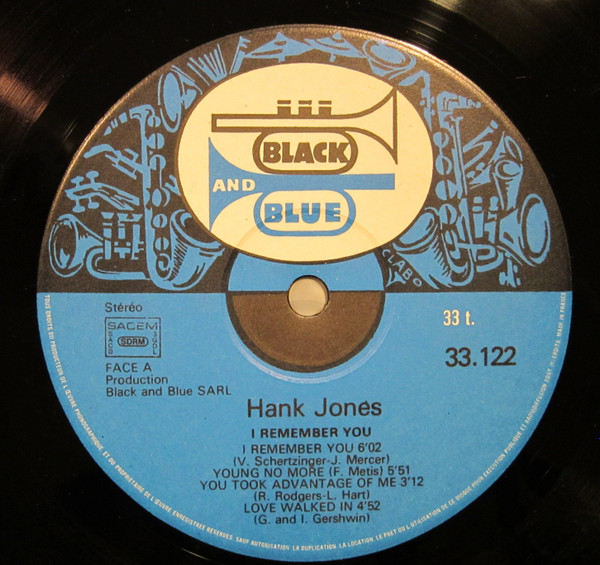 Hank Jones - I Remember You | Black And Blue (33122) - 3