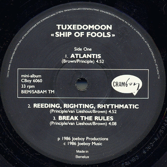 Tuxedomoon - Ship Of Fools | Cramboy (CBOY 6060) - 3