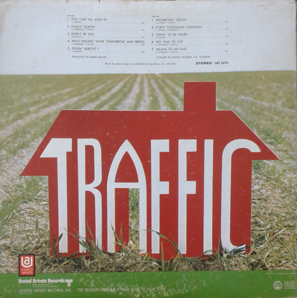 Traffic - Traffic | United Artists Records (UAS 6676) - 2 Traffic - Traffic | United Artists Records (UAS 6676) - 2