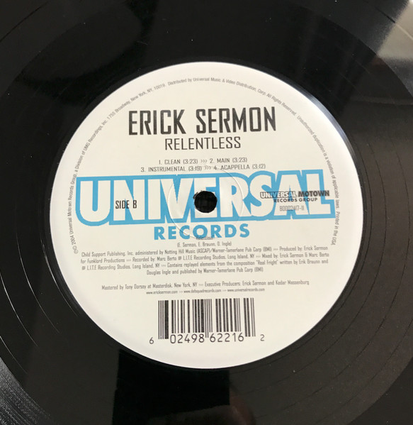 Erick Sermon - Feel It / Relentless | Universal Records (B0002417-11) - 3