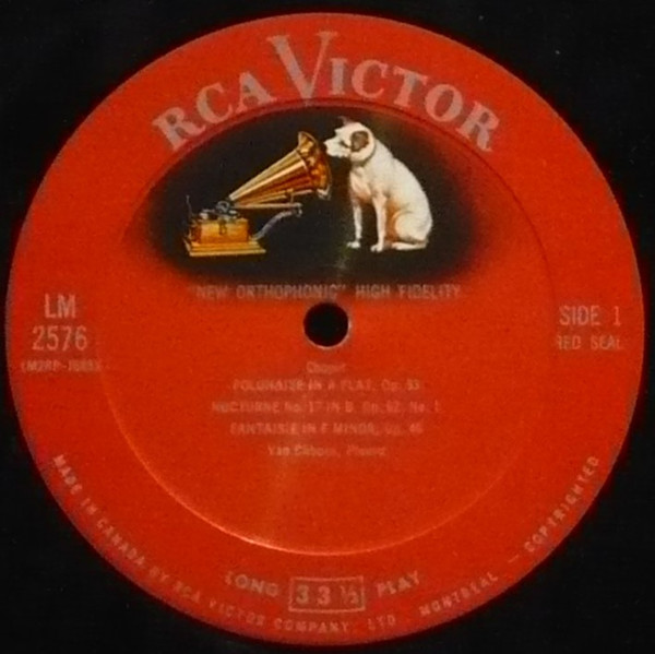 Van Cliburn - My Favorite Chopin | RCA Victor Red Seal (LM-2576) - 3 Van Cliburn - My Favorite Chopin | RCA Victor Red Seal (LM-2576) - 3