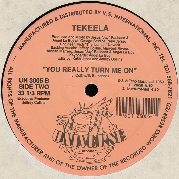 Tekeela - You Really Turn Me On | Universe Records (UN 3005)
