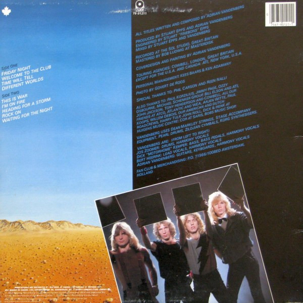 Vandenberg - Heading For A Storm [Vinyl] | ATCO Records (79 01211) - 2