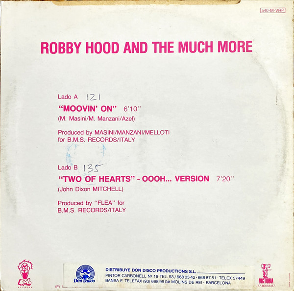 Robby Hood And The Much More - Moovin' On | Victoria (540-M-VRP) - 2