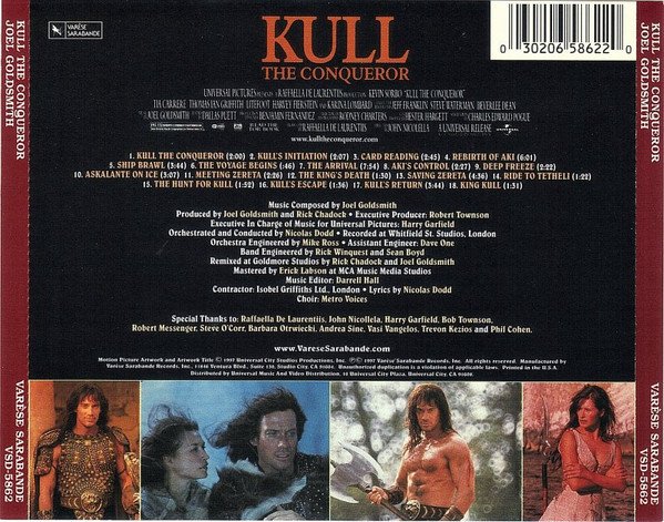 Joel Goldsmith - Kull The Conqueror (Original Motion Picture Soundtrack) [CD] | Varèse Sarabande (VSD-5862) - 2
