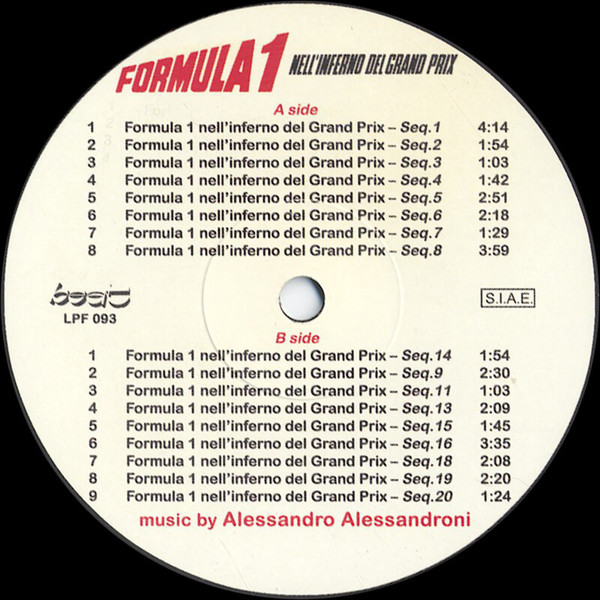 Alessandro Alessandroni - Formula 1 Nell'Inferno Del Grand Prix | Beat Records Company (LPF 093) - 4