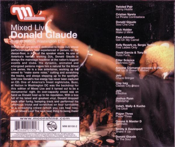 Donald Glaude - Mixed Live: Buzz @ Nation, Washington D.C. | Moonshine Music (MM 80150-2) - 2