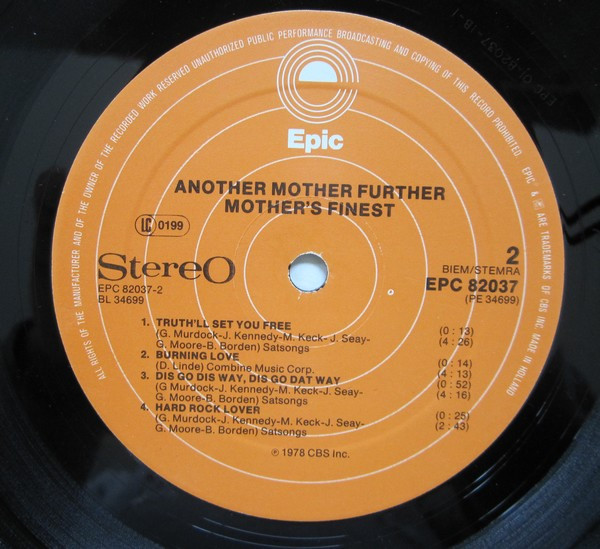 Mother's Finest - Another Mother Further | Epic (EPC 82037) - 3 Mother's Finest - Another Mother Further | Epic (EPC 82037) - 3