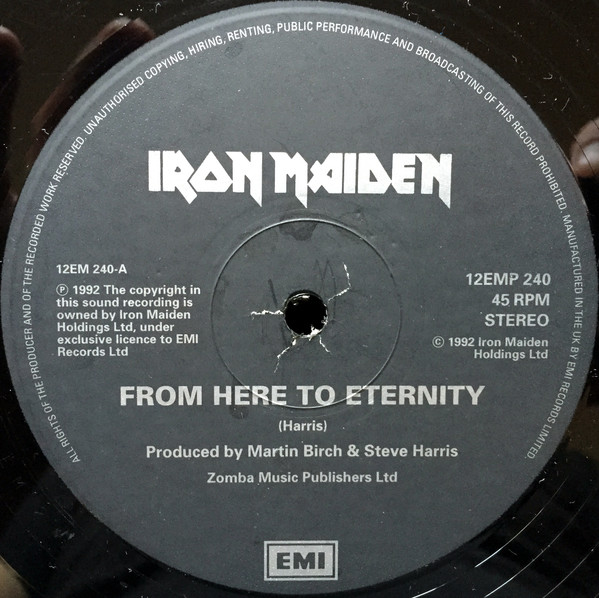 Iron Maiden - From Here To Eternity | EMI (12EMP 240) - 3 Iron Maiden - From Here To Eternity | EMI (12EMP 240) - 3