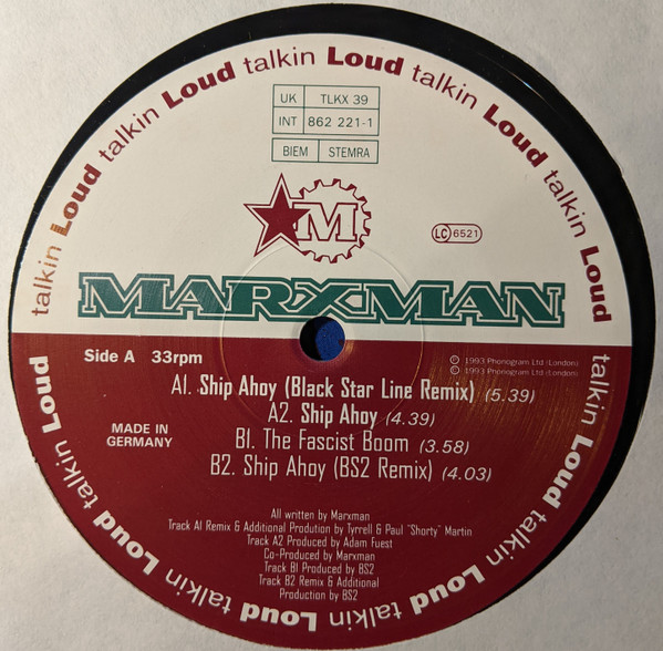 Marxman - Ship Ahoy | Talkin' Loud (TLKX 39) - 3