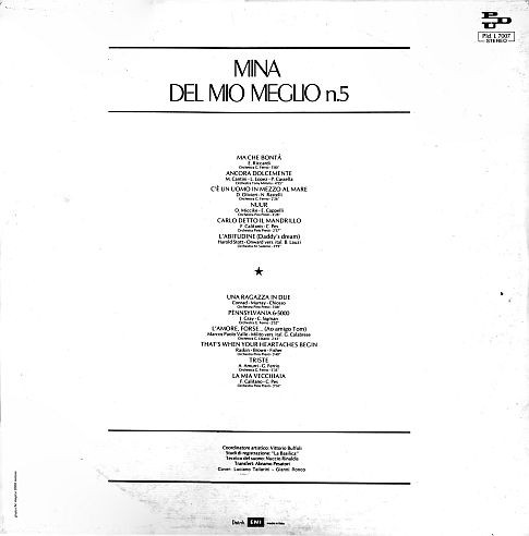 Mina - ...Del Mio Meglio N.5 | PDU (Pld. L 7007) - 4