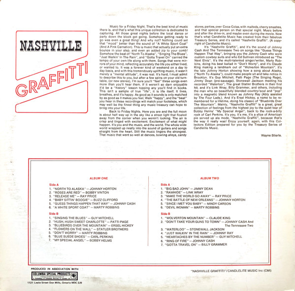 Various - Nashville Graffitti (2LP) [Vinyl] | Columbia Special Products (CSPS 2 1072) - 2