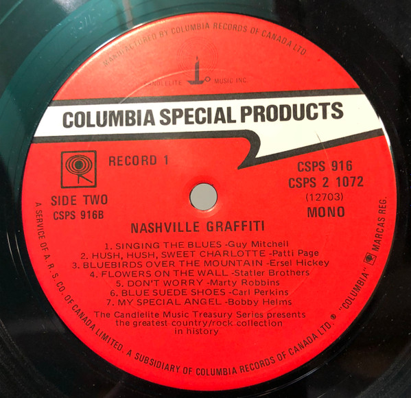 Various - Nashville Graffitti (2LP) [Vinyl] | Columbia Special Products (CSPS 2 1072) - 4