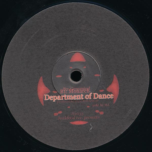 Department Of Dance - Systemlord | Junkfood Records (JF 1033) - 2