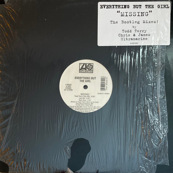 Everything But The Girl - Missing (The Bootleg Mixes!) | Atlantic (0-85620) - 3 Everything But The Girl - Missing (The Bootleg Mixes!) | Atlantic (0-85620) - 3