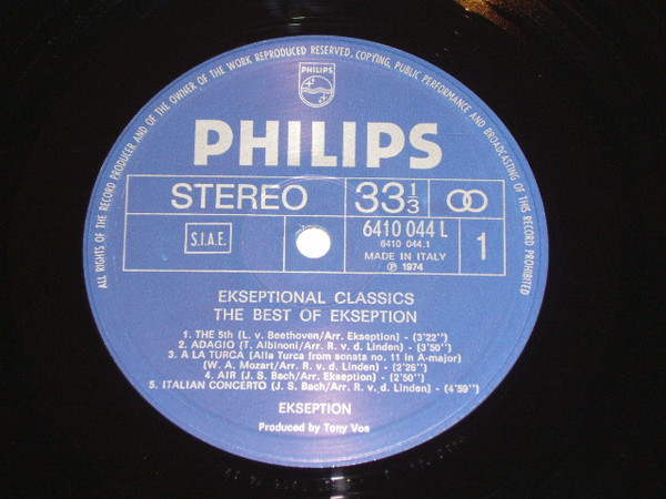 Ekseption - Ekseptional Classics - The Best Of Ekseption | Philips (6410 044 L) - 4 Ekseption - Ekseptional Classics - The Best Of Ekseption | Philips (6410 044 L) - 4