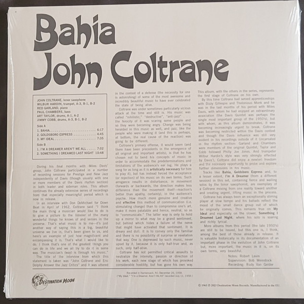 John Coltrane - Bahia | Destination Moon (DMOO055) - 2 John Coltrane - Bahia | Destination Moon (DMOO055) - 2