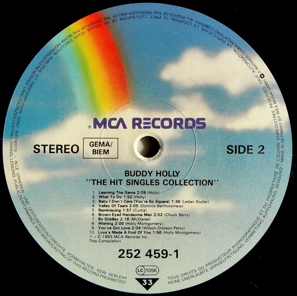 Buddy Holly - The Hit Singles Collection | MCA Records (252 459-1) - 4