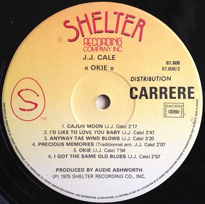 J.J. Cale - Okie | Shelter Records (67.608) - 4 J.J. Cale - Okie | Shelter Records (67.608) - 4