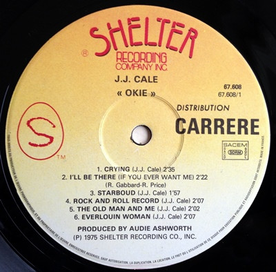 J.J. Cale - Okie | Shelter Records (67.608) - 3 J.J. Cale - Okie | Shelter Records (67.608) - 3