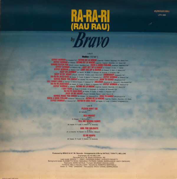 Bravo - Ra-Ra-Ri (Rau-Rau) | Fonit Cetra (LPX 289) - 2 Bravo - Ra-Ra-Ri (Rau-Rau) | Fonit Cetra (LPX 289) - 2