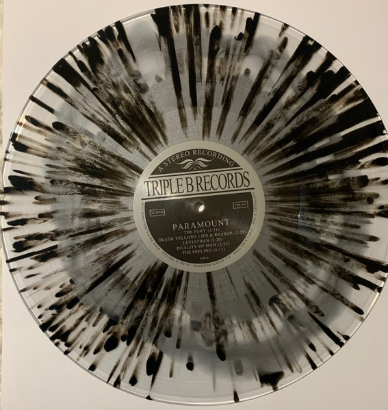 Fury - Paramount (Limited Silver Inside Clear w/Black Splatter Edition) [Vinyl] | Triple-B Records (TBR 067) - 2