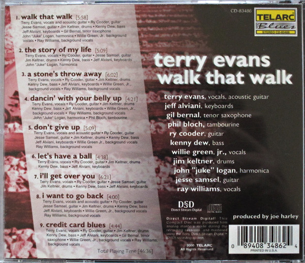 Terry Evans - Walk That Walk | Telarc Blues (CD-83486) - 2 Terry Evans - Walk That Walk | Telarc Blues (CD-83486) - 2
